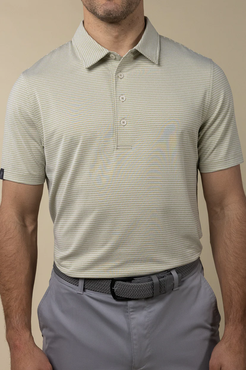 Sand Stripe Polo - Image 2